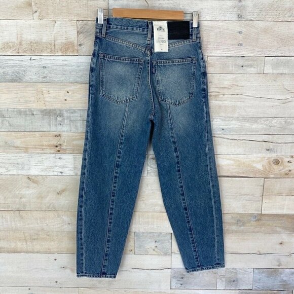 Levis Big E Jane Crop Jeans Relaxed High Waist 24 - Picture 4 of 8